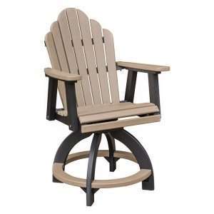 Cozi Back Swivel Outdoor Counter Chair