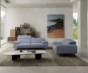 Swing Sofa Italian Leather LBLU