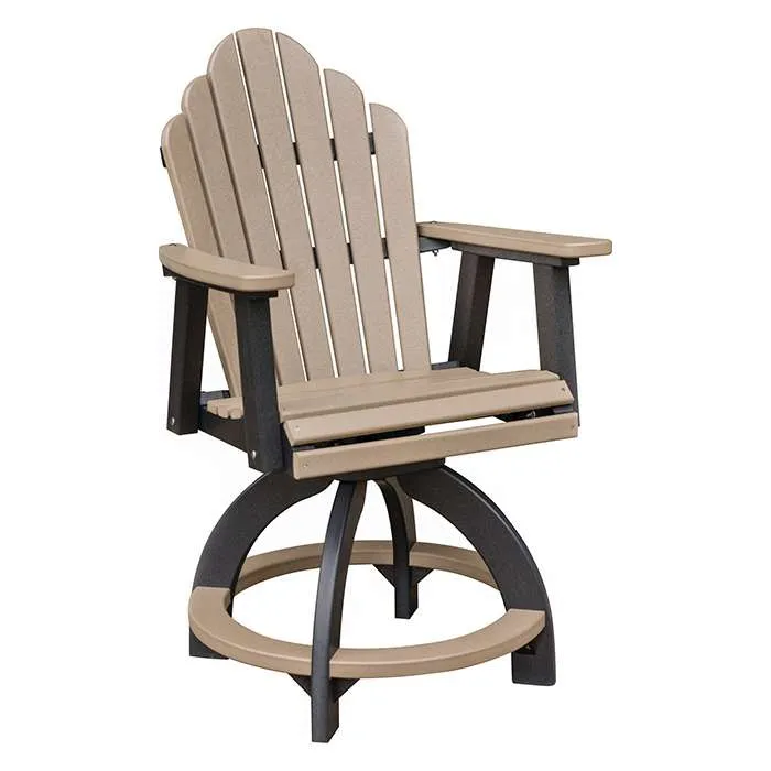 Cozi Back Swivel Outdoor Counter Chair