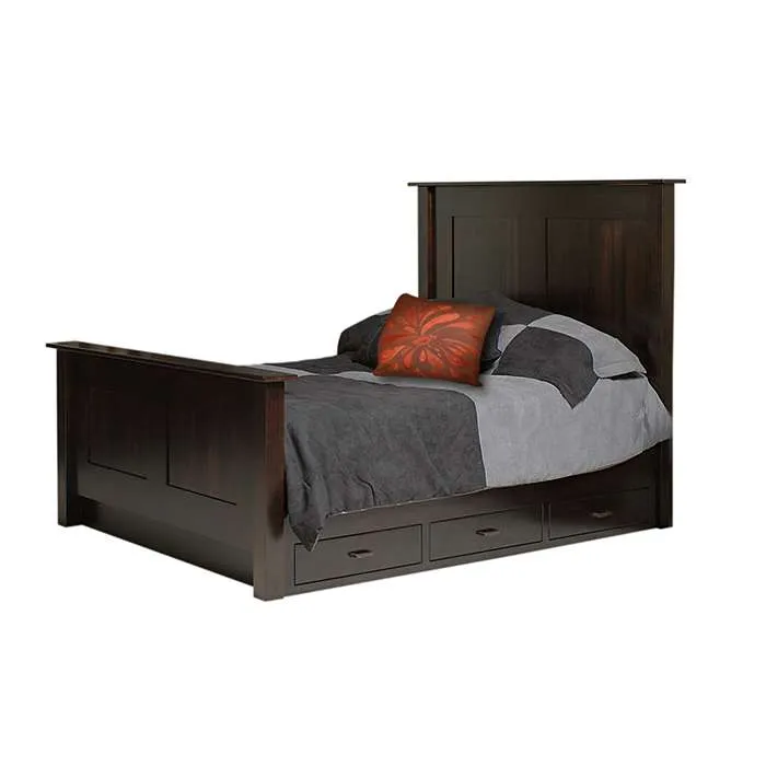 Amish made Horizon Shaker Bed