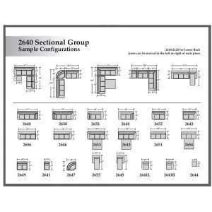 2640 brown leather sectional sample configurations