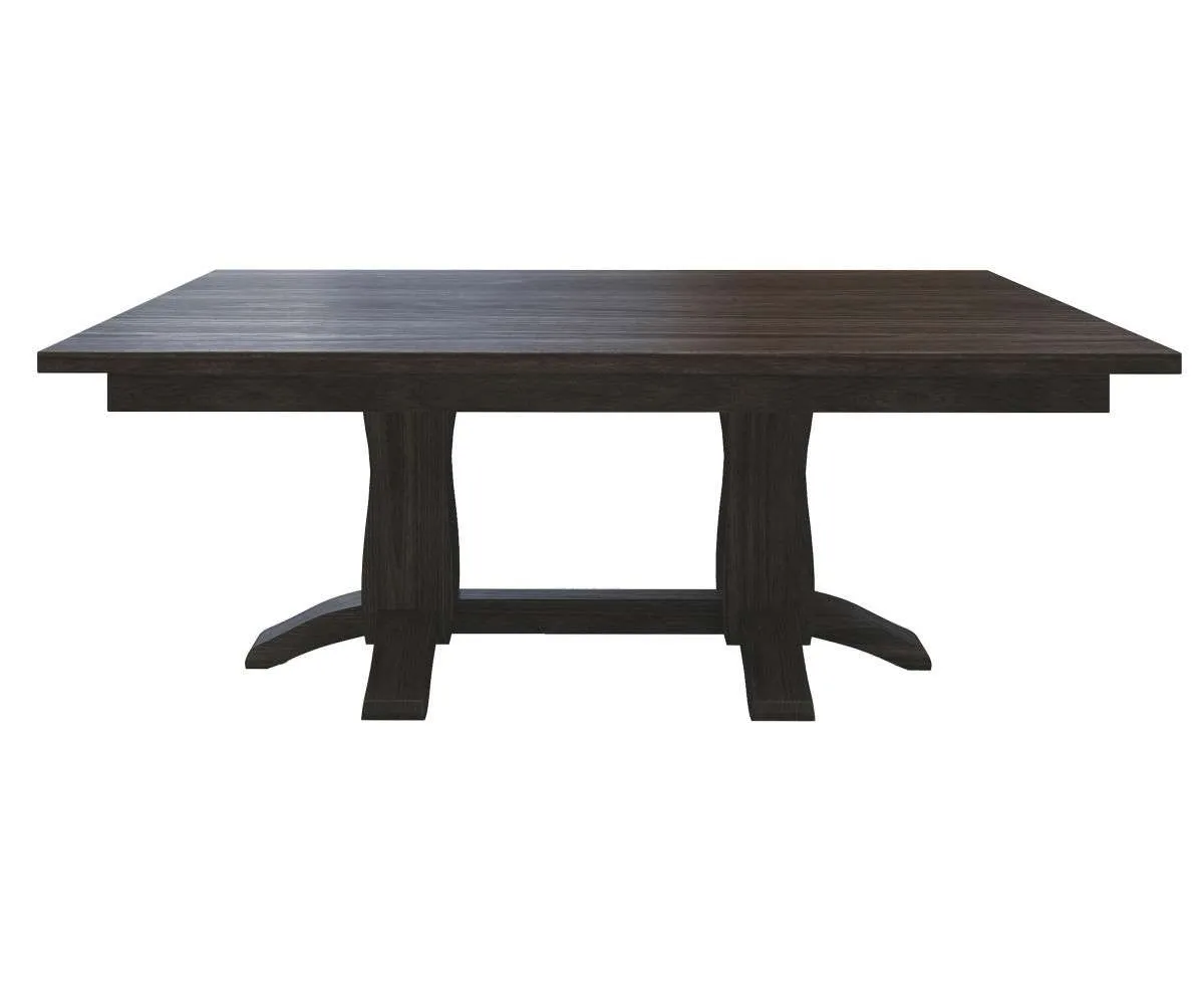 Beveled Shaker Double Pedestal Dining Table