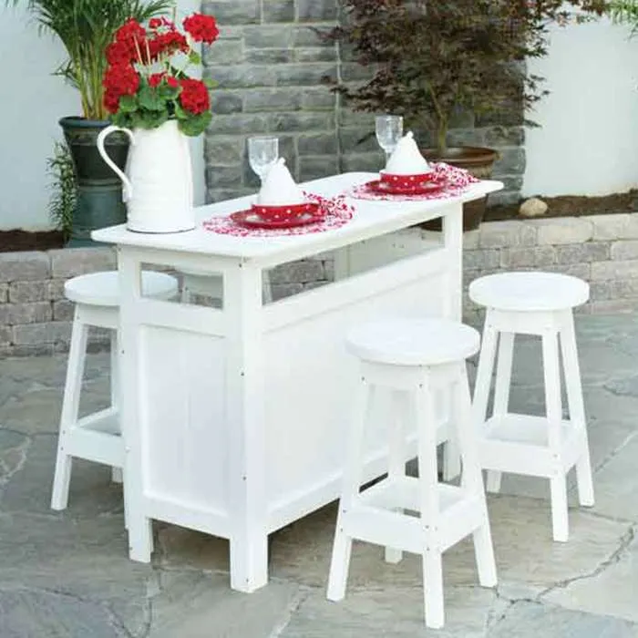 Serving Bar - White and Red