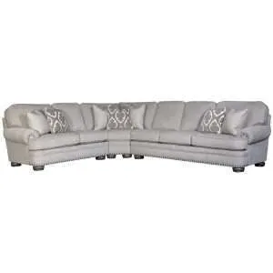 3620 Fabric Sectional Sofa- Ash