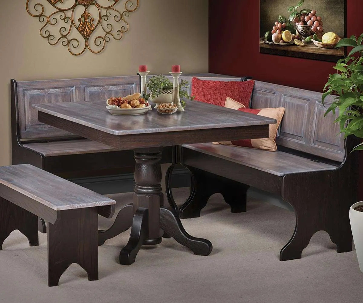 Mission Corner Dining Nook 5 Piece Set - Image 2