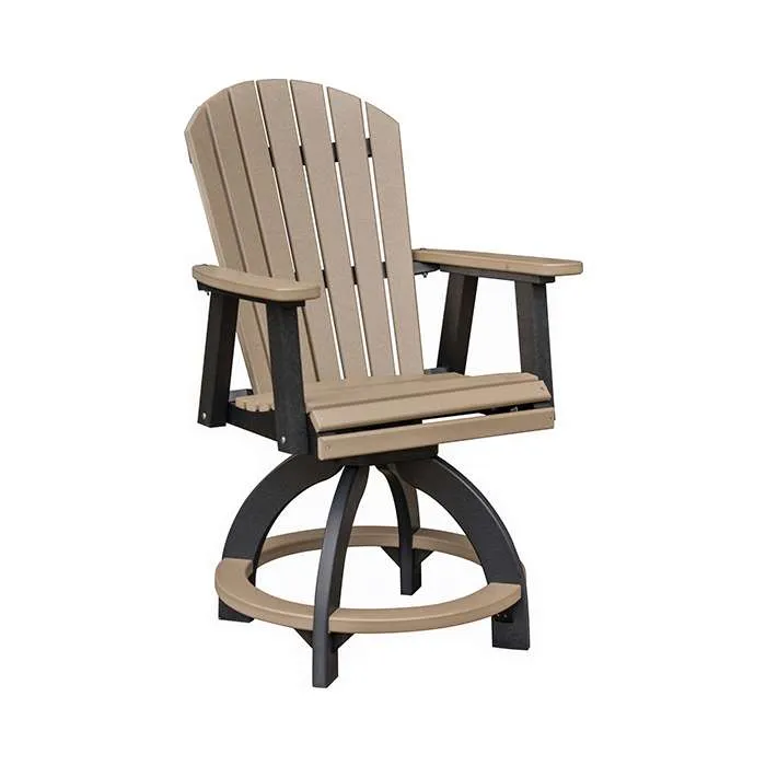 Comfo Back Outdoor Swivel Counter Chair