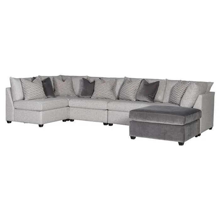 1516F Sectional- Twine and Twig Rattan