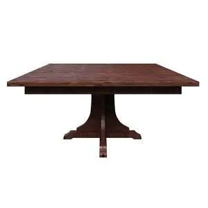 Mission Single Pedestal Dining Table (652)