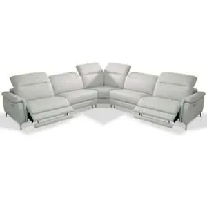 5 Piece Oxford Italian Leather Sectional